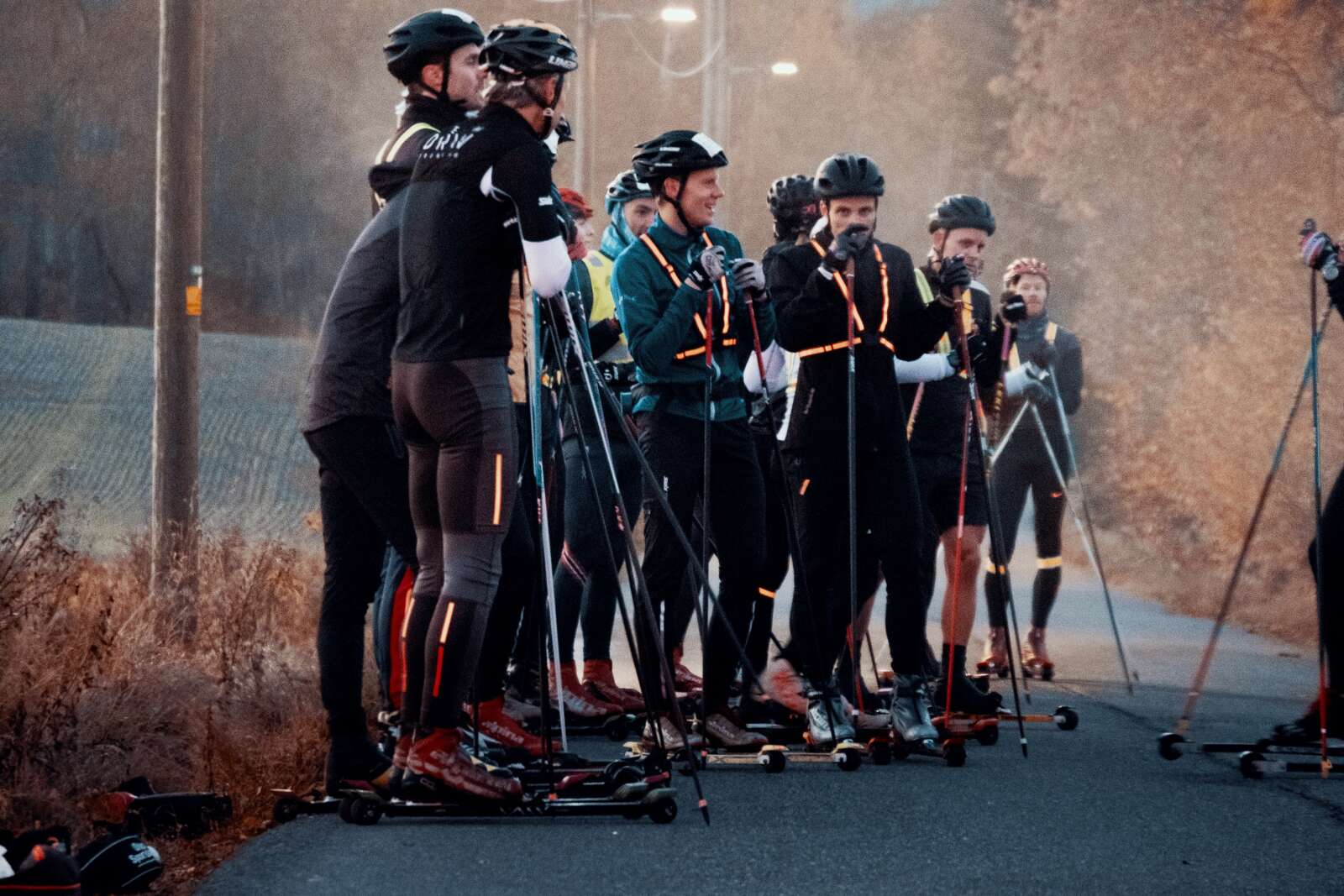 rulleskitrening med team driv trening